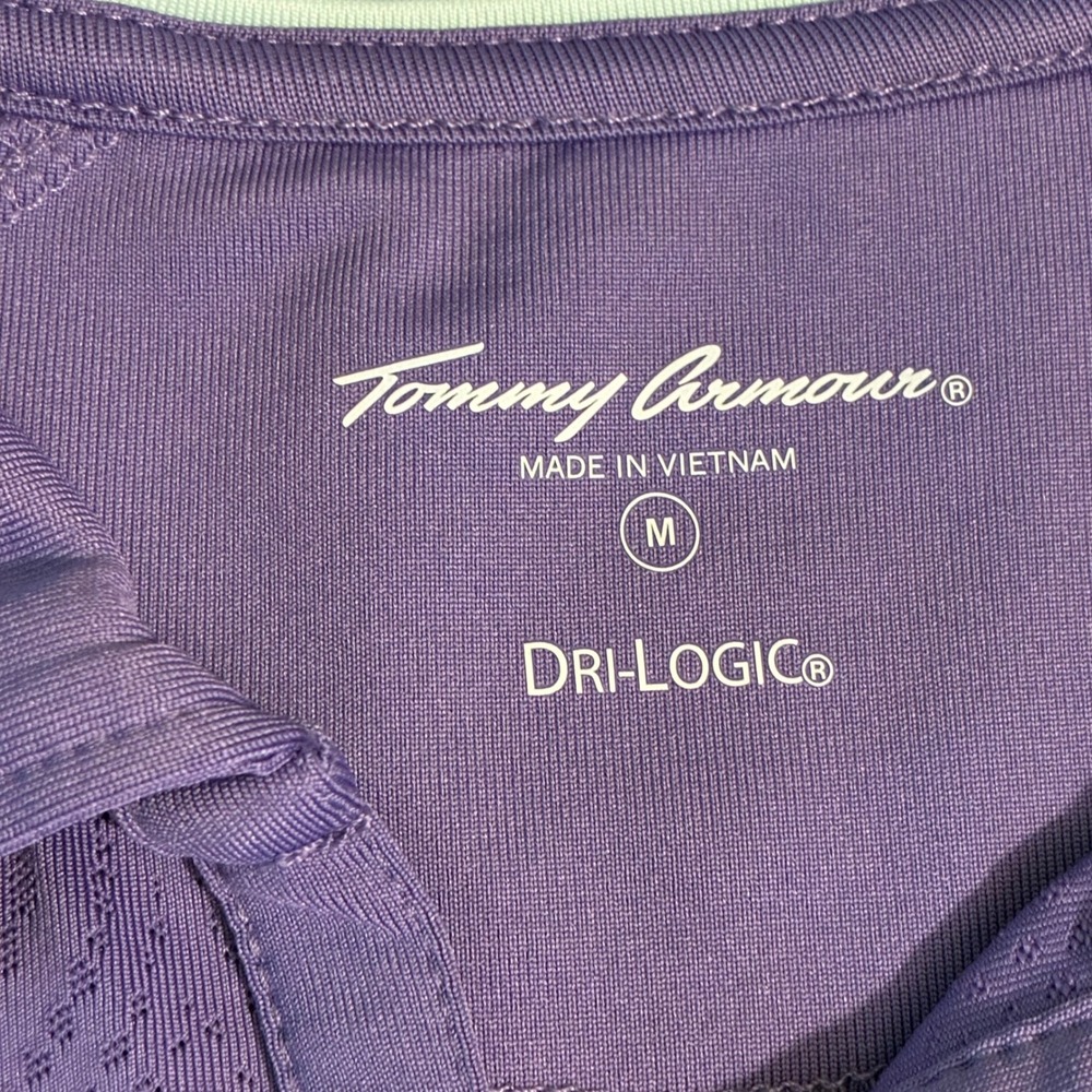 Tommy Armour Womens Purple Dri-Logic Golf Polo Shirt Medium 2673-3049 NWT - Picture 2 of 8
